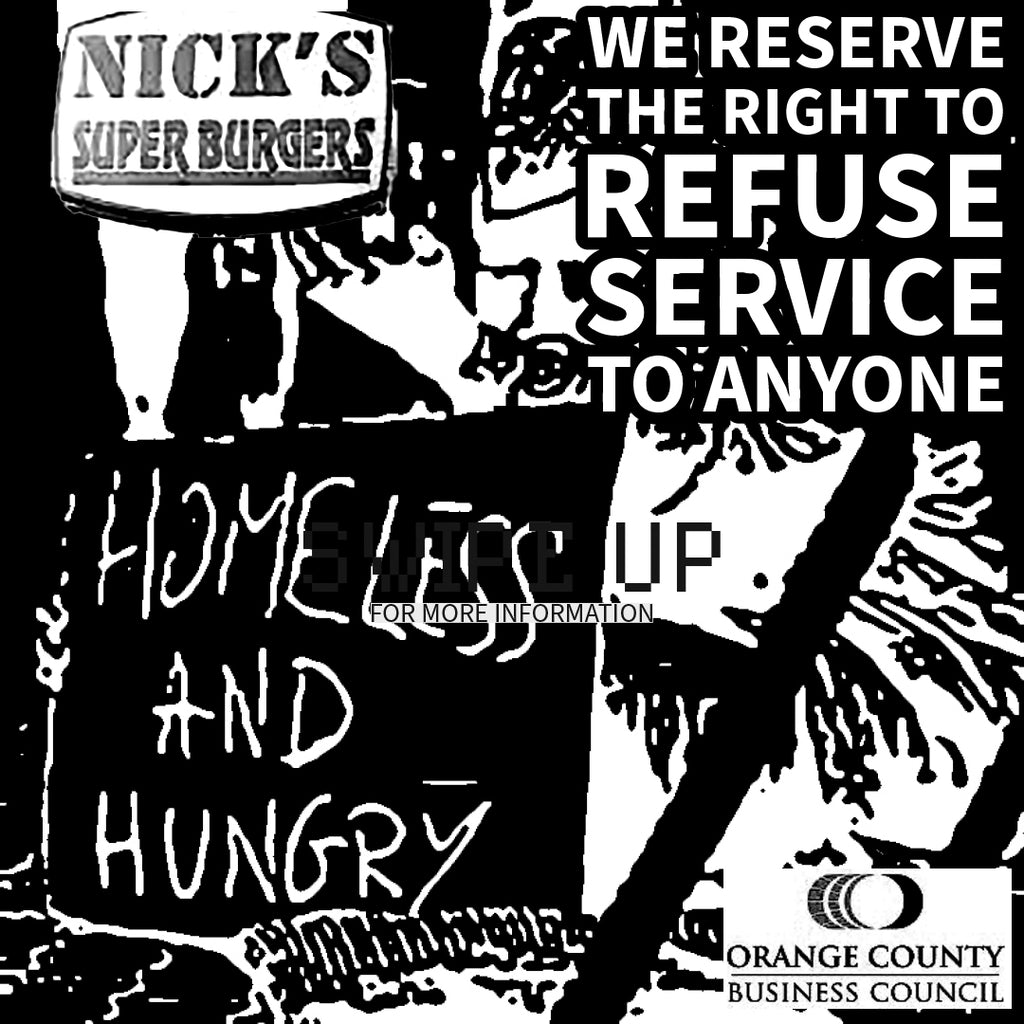 Nick's Burgers - Refusing to Serve: A Personal Account