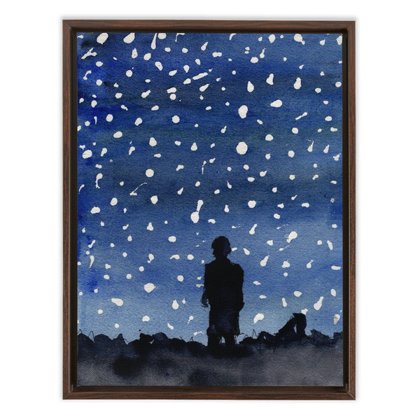 Night Stars - Framed Canvas Wraps
