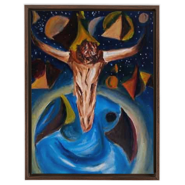 Christ in the 21st Century - Framed Traditional Stretched Canvas