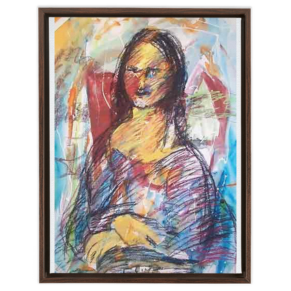Mona Lisa - Framed Traditional Stretched Canvas