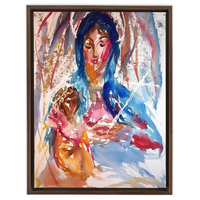 Virgin and Child - Framed Traditional Stretched Canvas