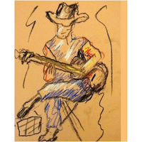 Guitar Player - Giclee Art Prints