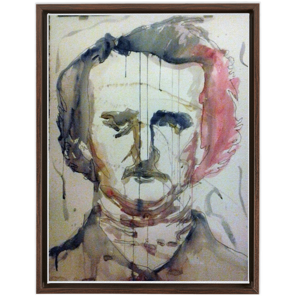 Edgar Allan Poe - Framed Traditional Stretched Canvas