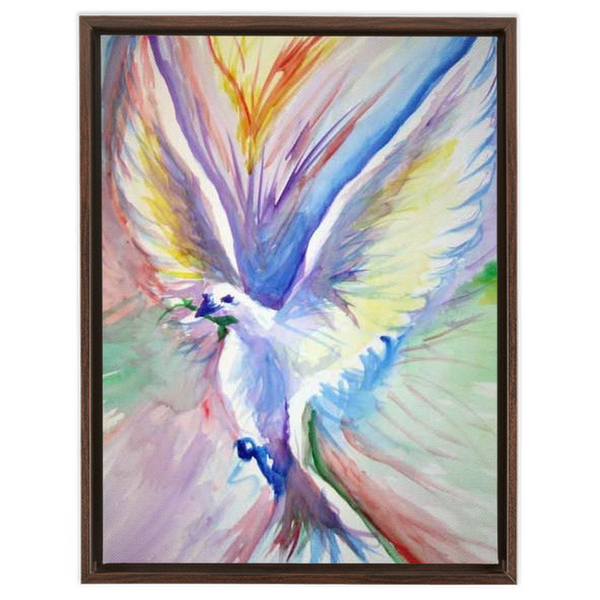 Harvest Dove - Framed Traditional Stretched Canvas
