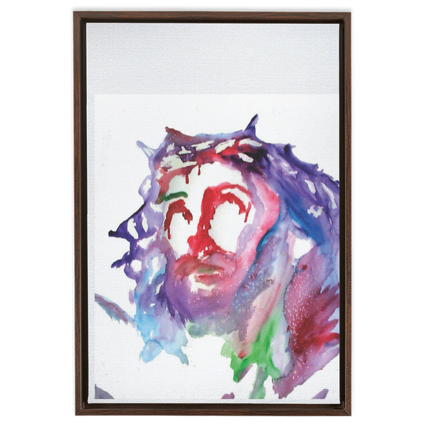 Framed Canvas Wraps head of Christ