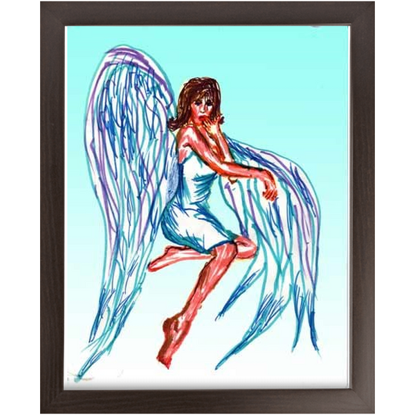 Economy Framed Prints flirt angel