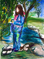 Letter sized signed glossy print -  Tonna by the Pond