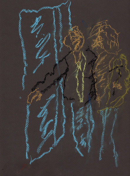Original signed pastel drawing on toned paper - The Gentleman - Dan Joyce art