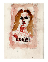 Original signed watercolor painting - Book of Love - Dan Joyce art