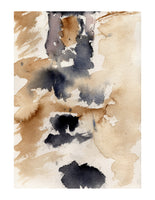 Original signed watercolor painting - Footprints in the sand - Dan Joyce art