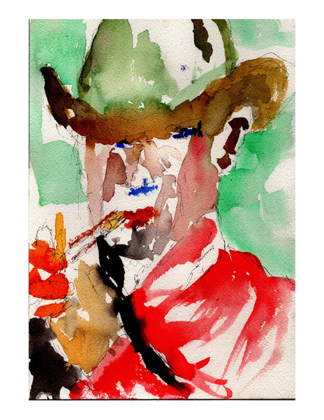 Original signed watercolor painting - The Marlboro Man - Dan Joyce art