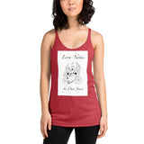 Women's Racerback Tank Love Notes